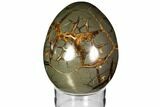Calcite Crystal Filled Septarian Geode Egg - Utah #114329-2